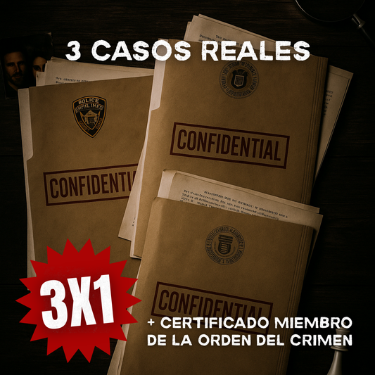 JUEGO DE INVESTIGACIÓN - HOY 3X1 - LLEVATE 3 CASOS REALES
